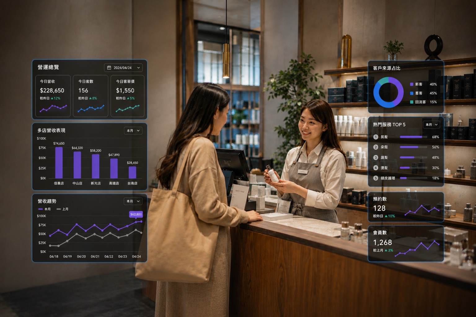門市管理 Dashboard